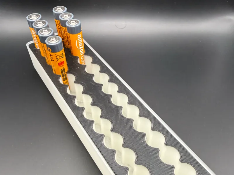 Gridfinity Bin 1x4 – AAA Battery Holder