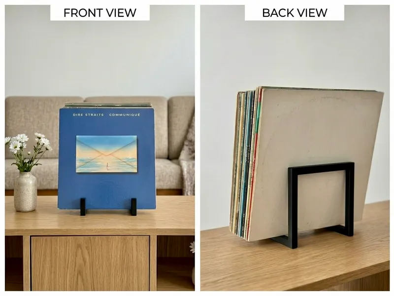 Minimalist Vinyl Record Stand (Scandinavian Style)