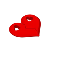 Pendentif cœur brisé Saint-Valentin — photo 4