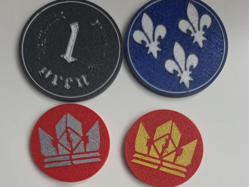 Gwent Witcher coins and player tokens