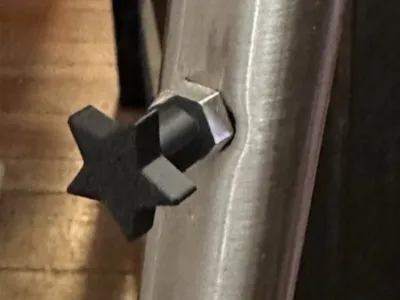 Star shaped handle for my family room's lamp
