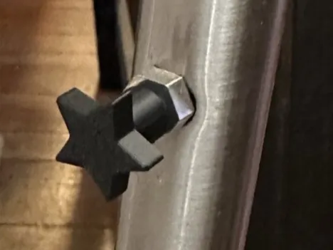Star shaped handle for my family room's lamp