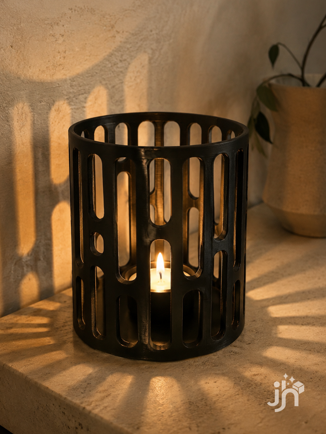 Nordic Glow Windlicht – Modernes Lichtspiel