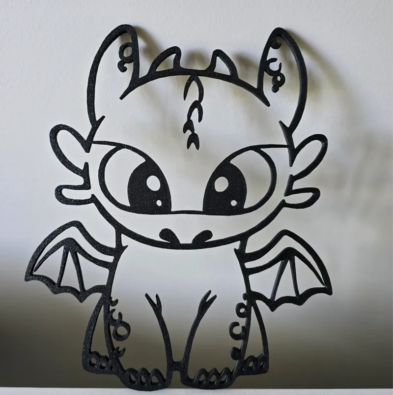 Baby Toothless - Train Your Dragon - Wall Art