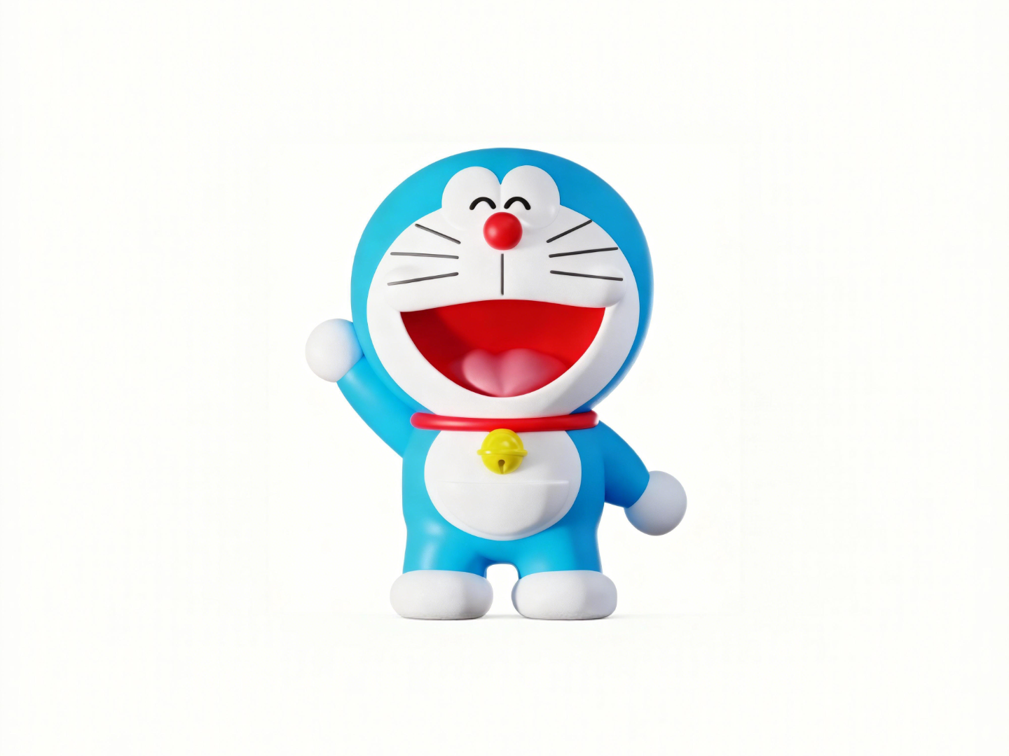 举手的哆啦A梦-机器猫摆件公仔玩具