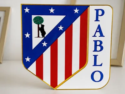 Customizable Atletico de Madrid Lamp