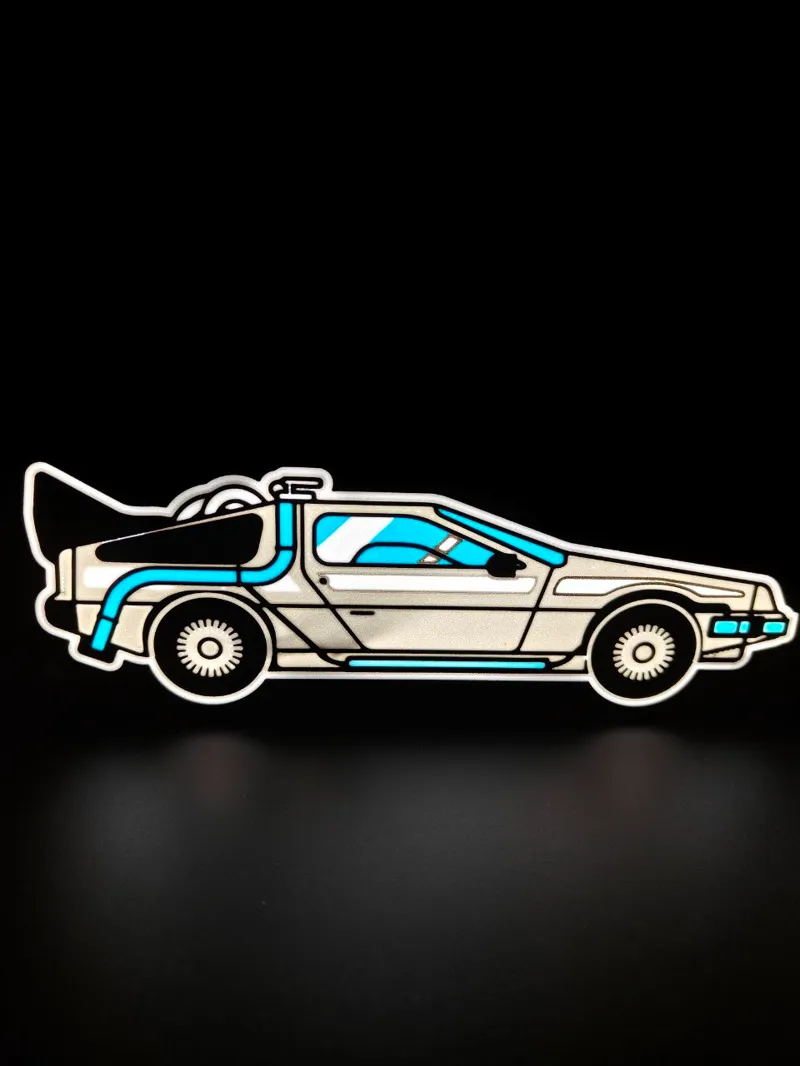 DeLorean Back to the Future Light Box