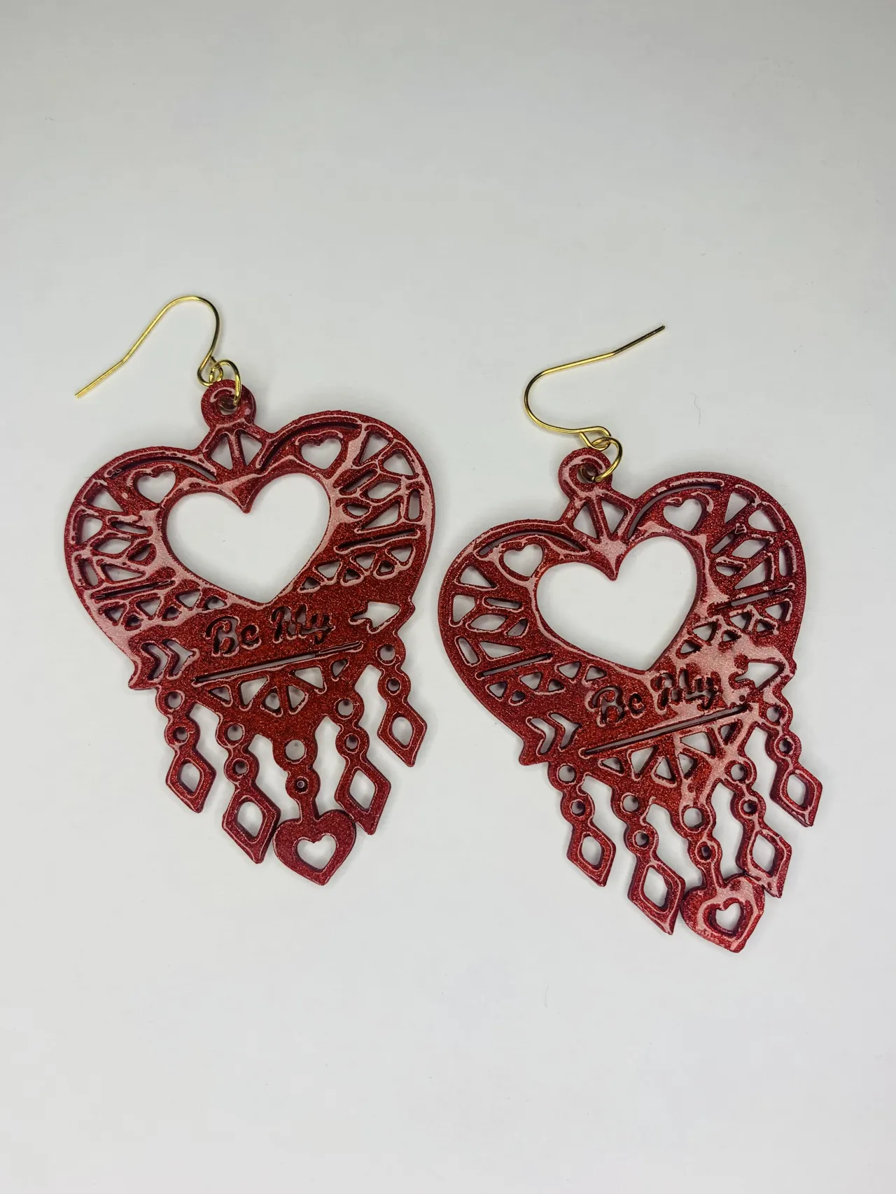Boucles oreilles coeur b3 view 2