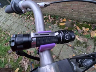 Bicycle flashlight mount (Wurkkos WK03)