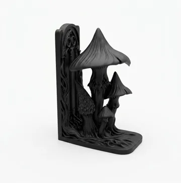 Estante o repisa: Goth Mushroom Forest Gothic Bookend Shelf Decor — vista de referencia 4