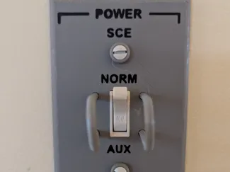 SCE to AUX Light Switch Plate