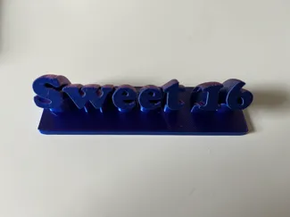 Sweet 16 dual color silk pla