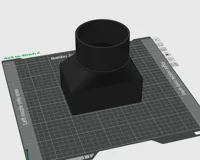 4x5 inch to 4 inch PVC - 0.2mm layer, 2 walls, 10% infill