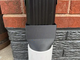 3x4 Downspout Drainage Adapter to 4 inch PVC