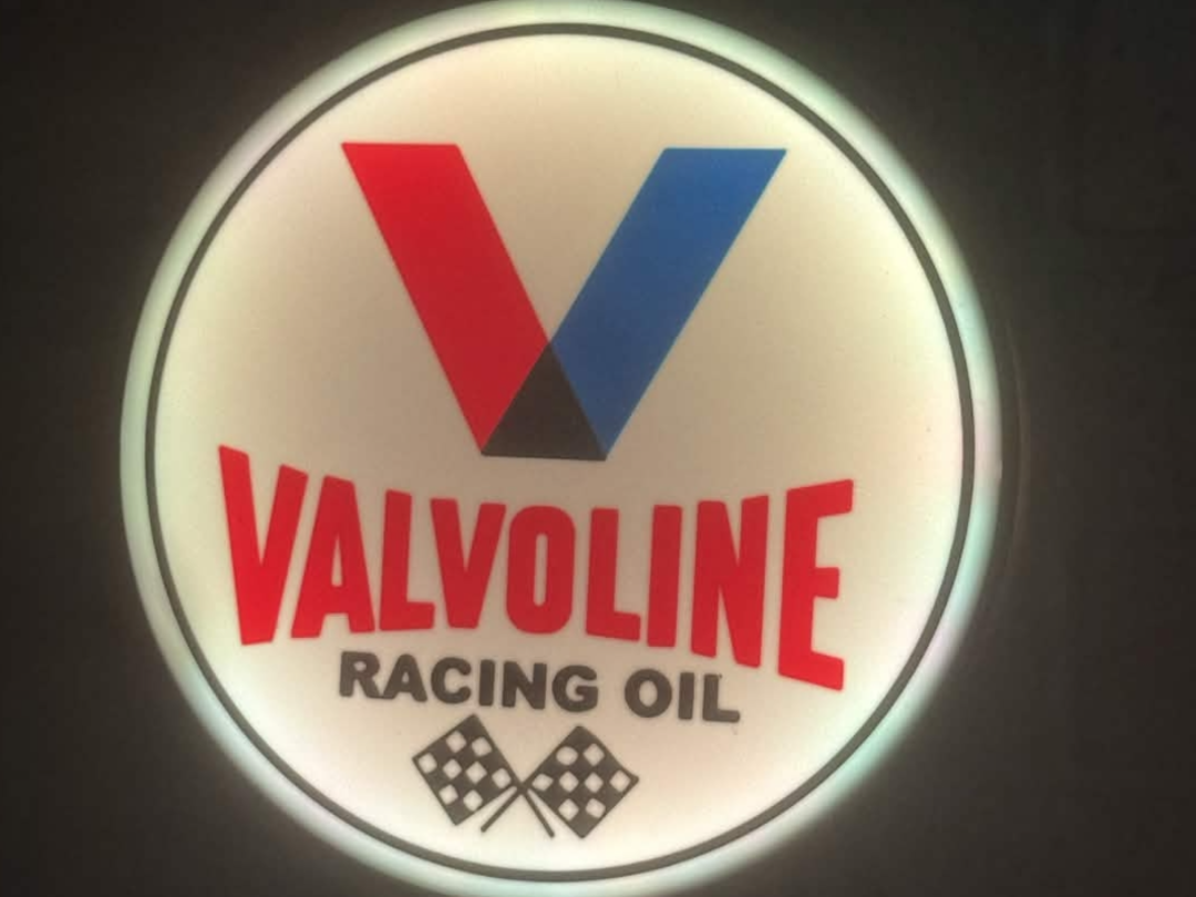 Valvoline Racing  - 2 sided wall mounts lightbox 