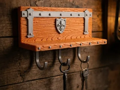 Medieval Key Rack – 3 Hooks