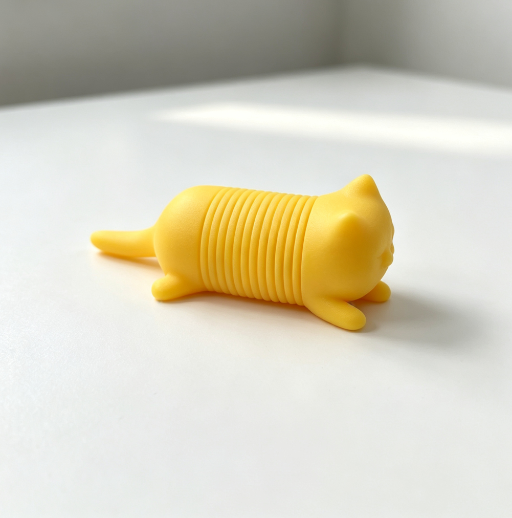 Miniatura 3 do modelo 3D Springy Kitty Flexi Fidget