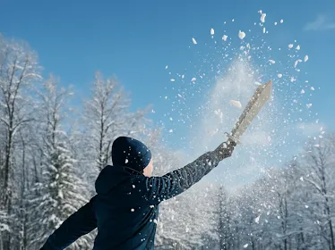 snow saber  雪玉専用サーベル