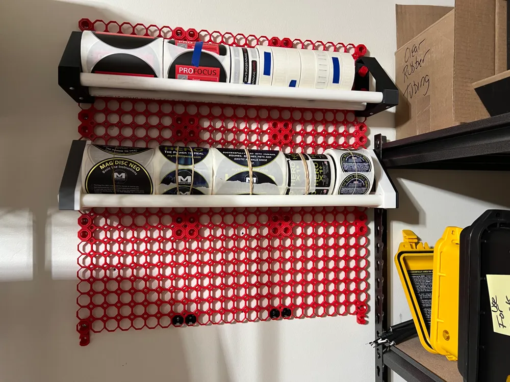 Multiboard Tape Roll Storage Rack by Daboo Designs LLC - MakerWorld