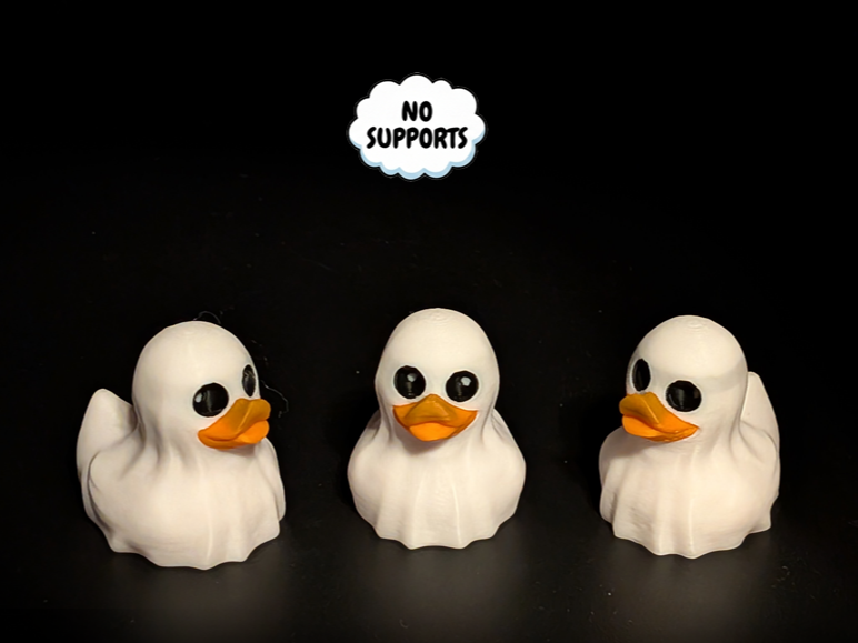 Spooky Ghost Duck with Following Eyes