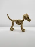 Фигурка на куче скелет