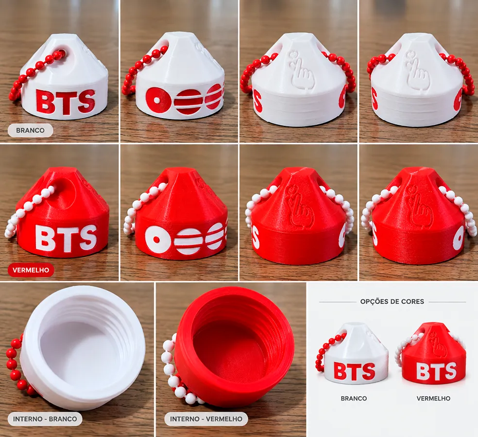 Keychain / Bottle Cap - BTS - Free 3D Print Model - MakerWorld