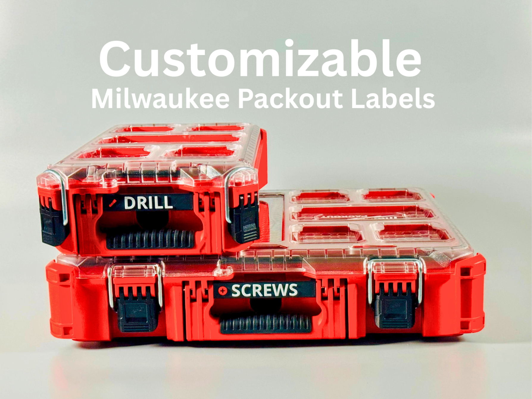 Customizable Milwaukee Packout Handle Labels