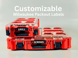 Customizable Milwaukee Packout Handle Labels