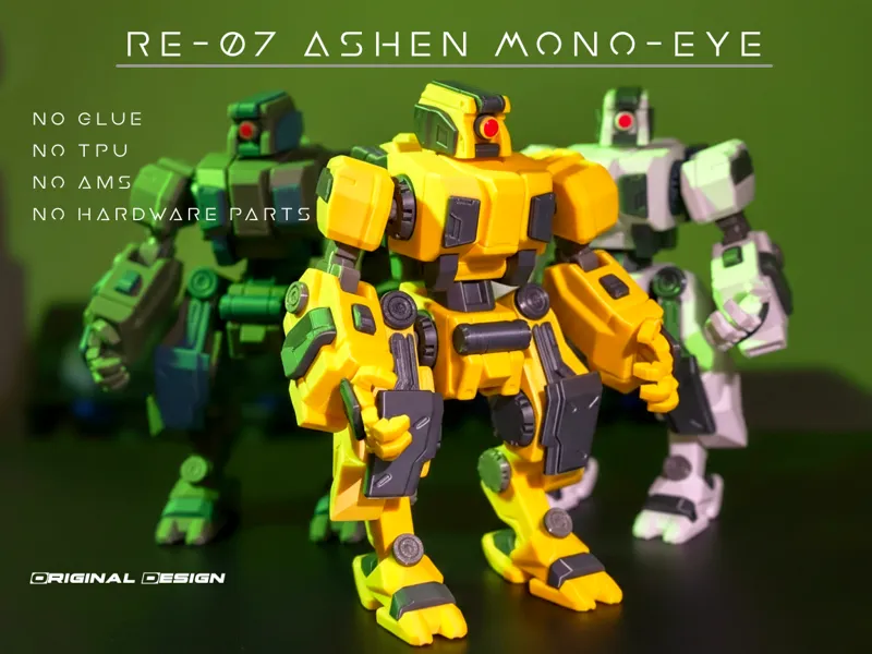 RE-07 Ashen Mono-Eye Original Design Mecha