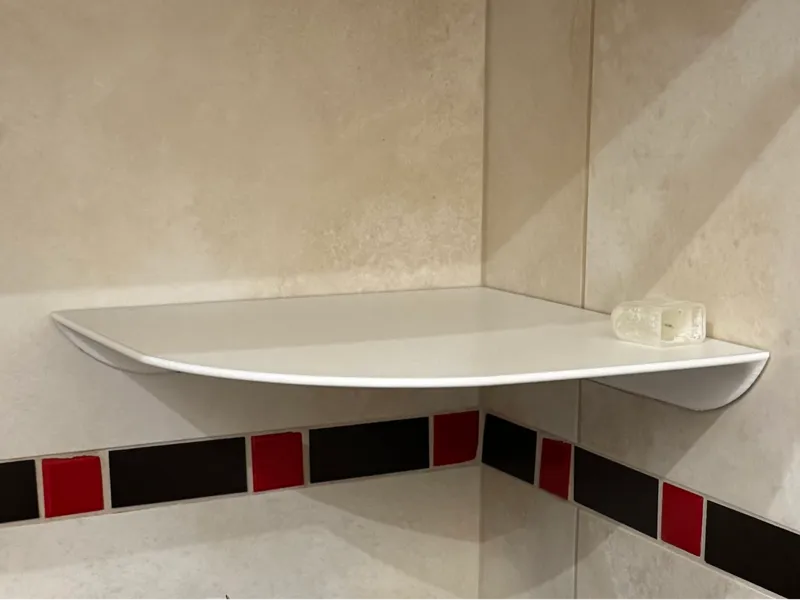 Bathroom corner shelf