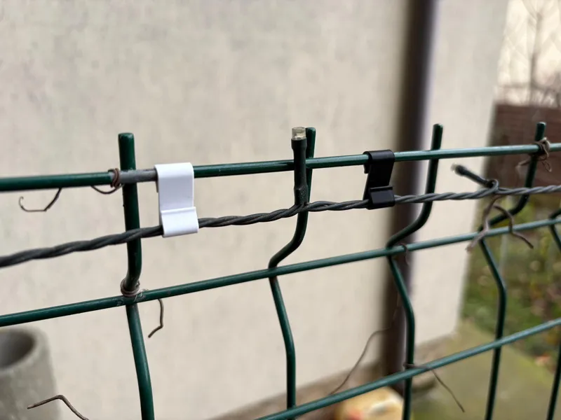 S clip for sheet metal fence and wire fence