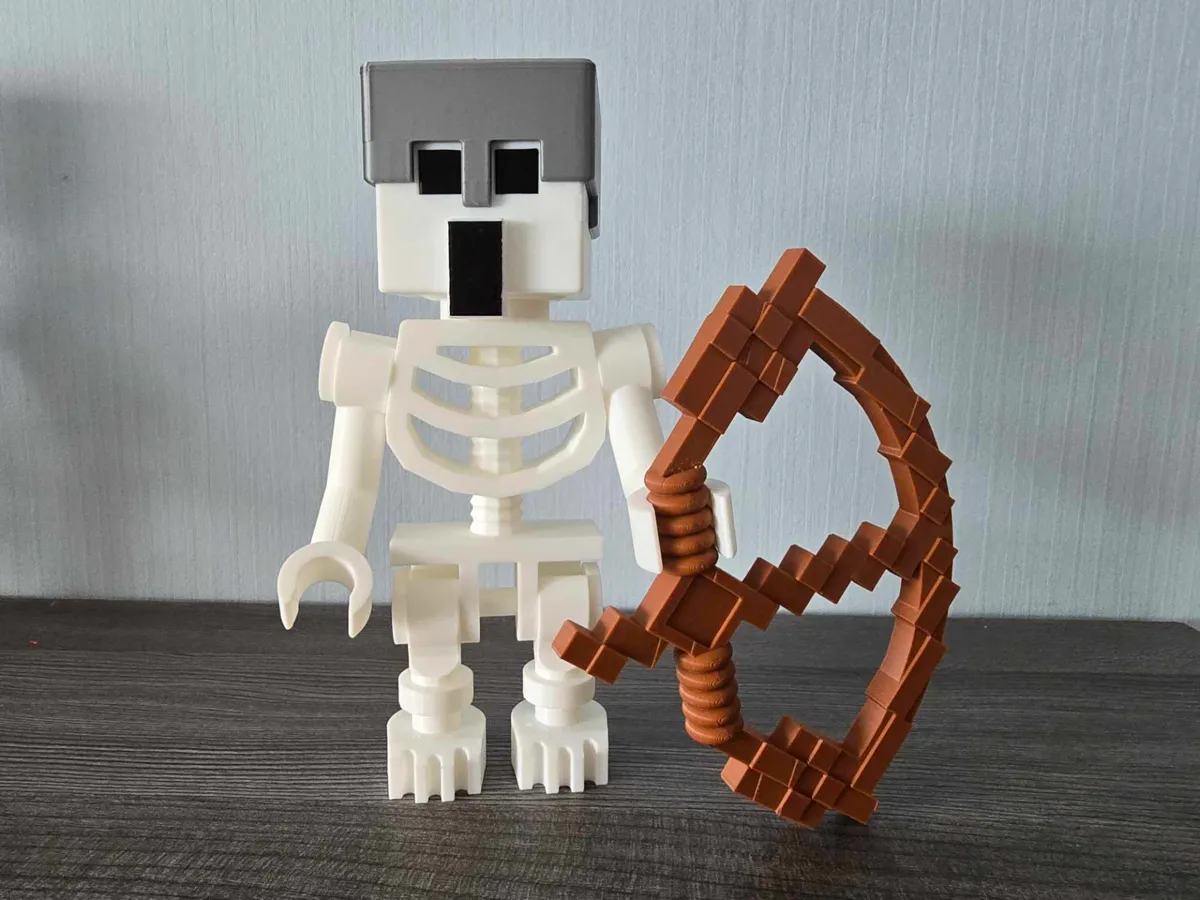 Skeleton Archer - Minecraft * 500% ~21cm - Free 3D Print Model - MakerWorld