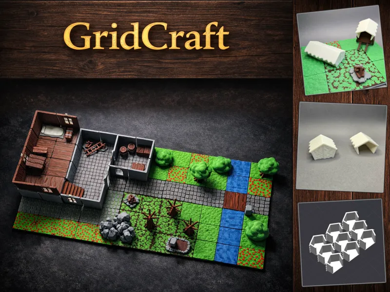 GridCraft – Tent & Wagon Cover Set