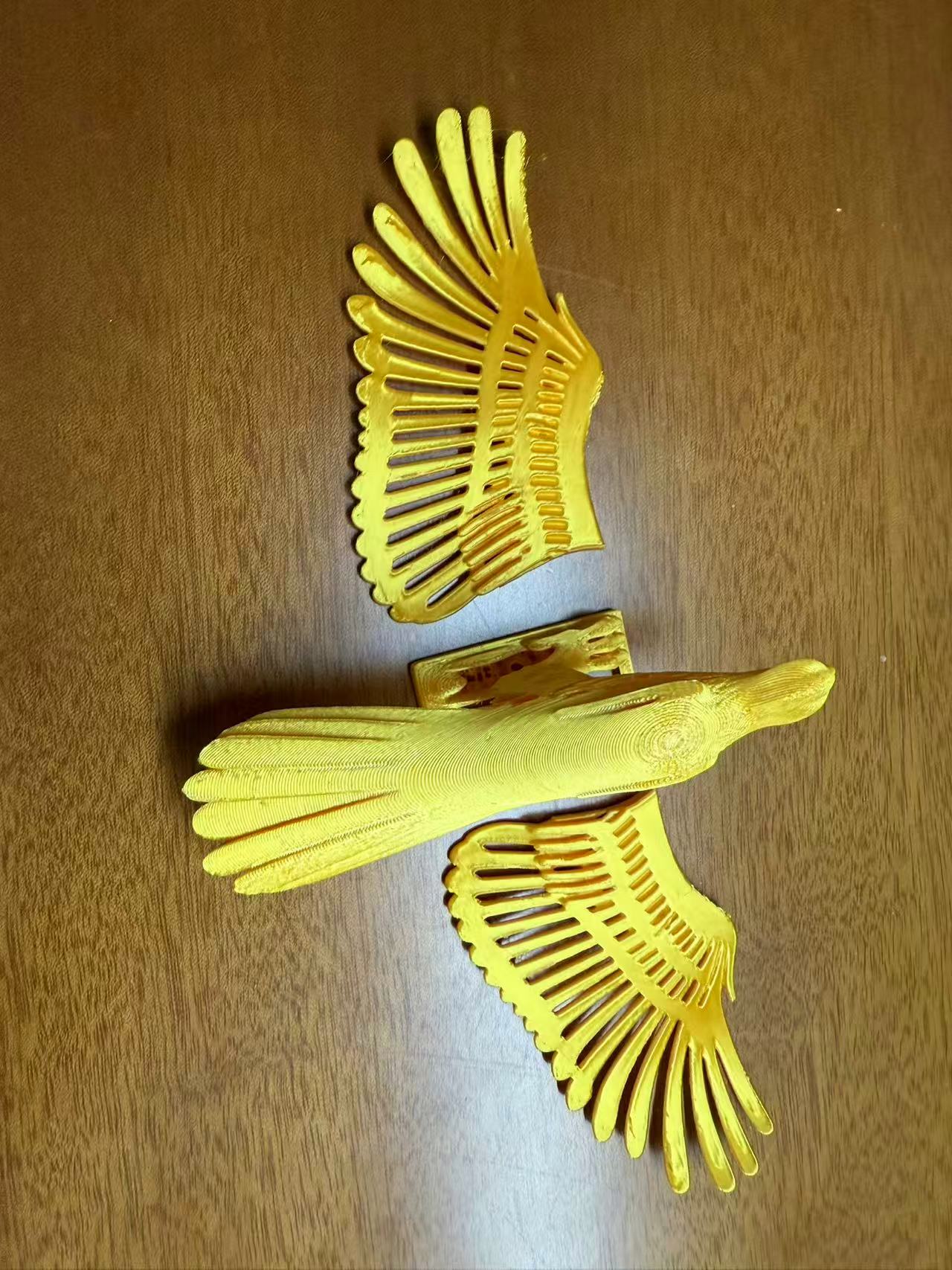 Miniatura 3 do modelo 3D 老鹰大展宏图-镂空风格