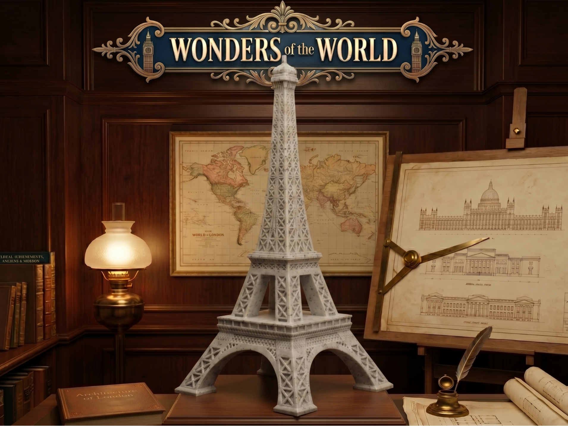 Eiffel Tower Easy-to-print (7g of supports only)