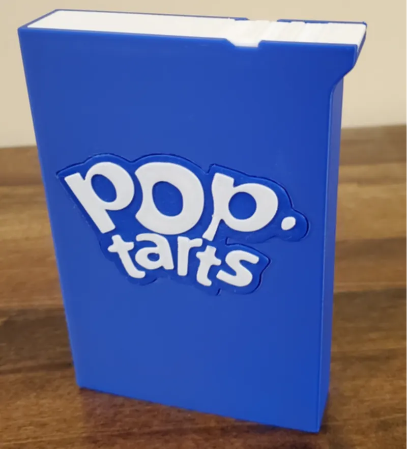 Pop Tart (toaster pastry) case with sliding lid