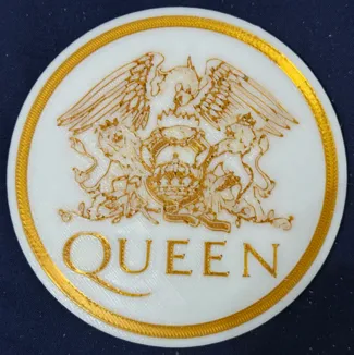 Queen Tea/Coffee Mug Coaster Recessed Logo