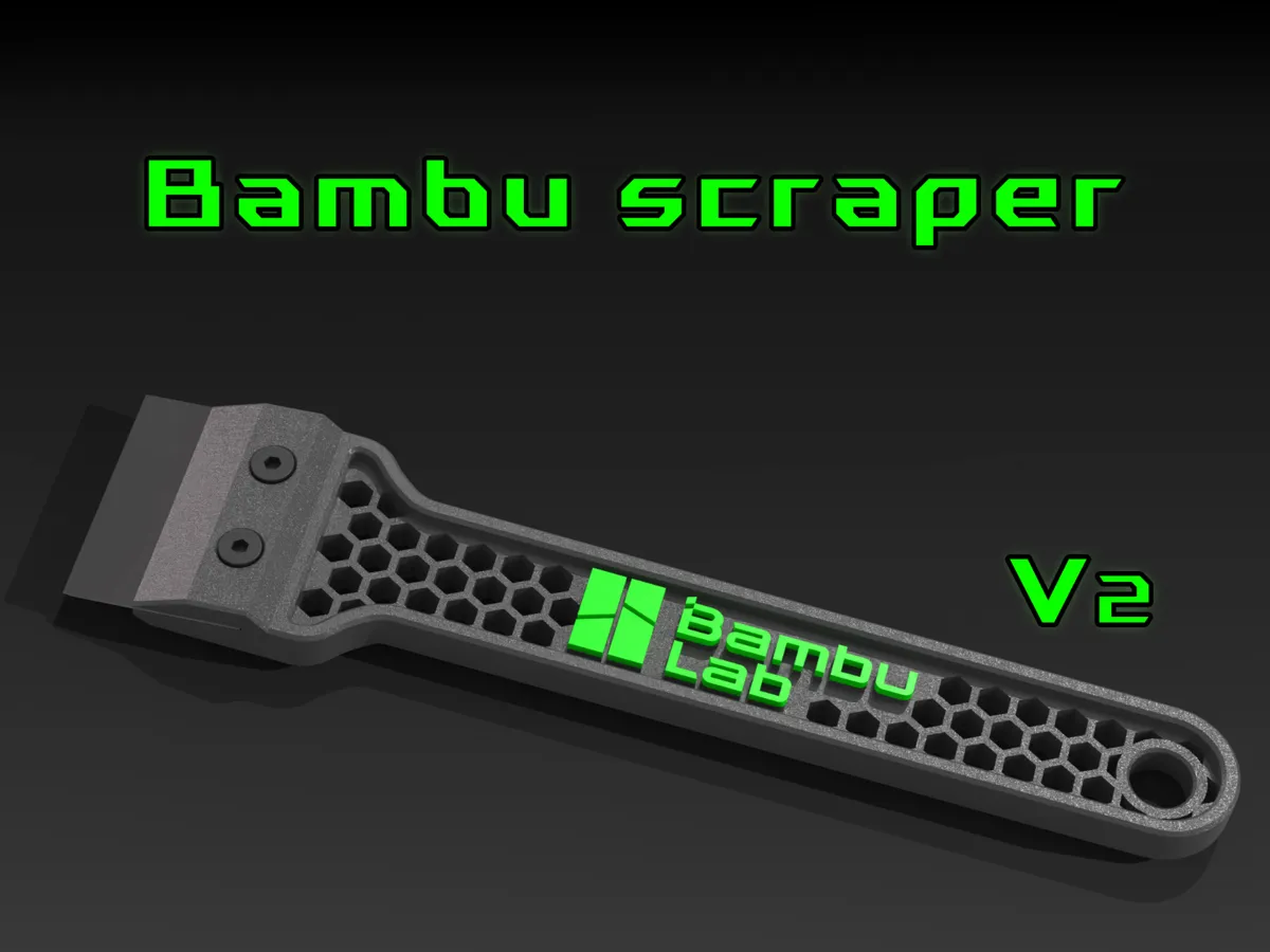 Bambu Scraper Handle V2 - 3D Printers - PLA - 3D printed product