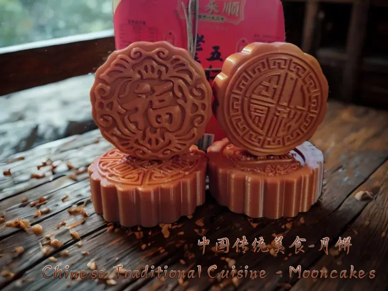 中国传统美食-月饼 Chinese Traditional Cuisine - Mooncakes