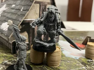 Barril de escenografía para wargames