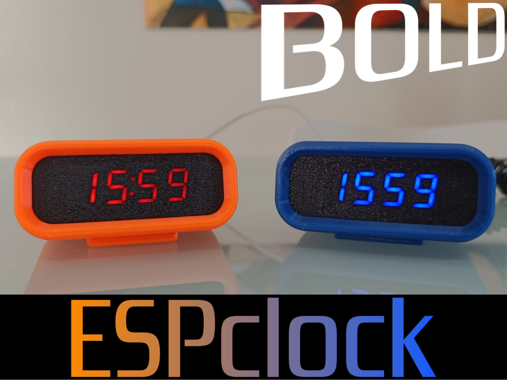 ESPclock BOLD | Digital Clock