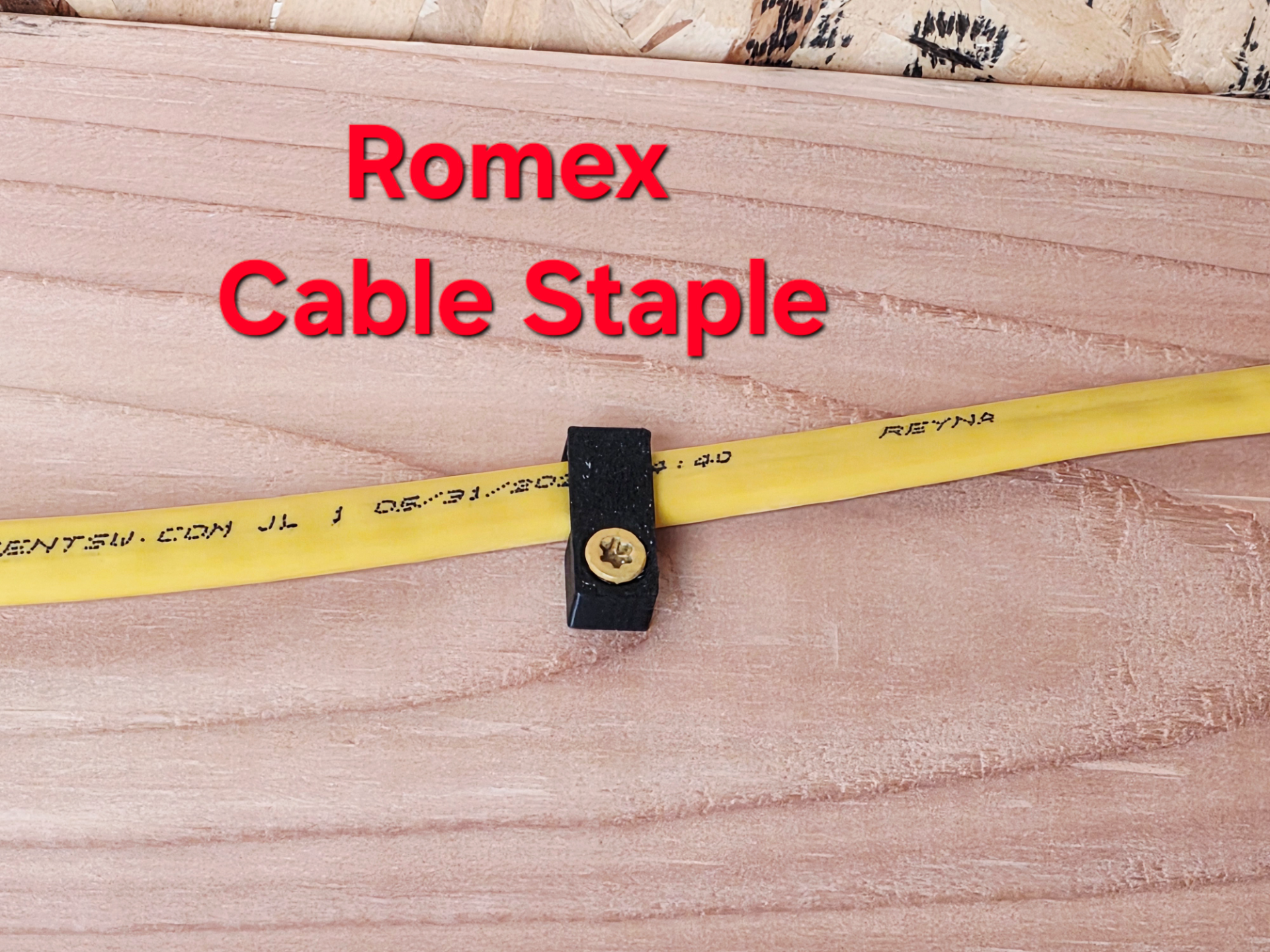 Romex Cable Staple Countersunk for Screws