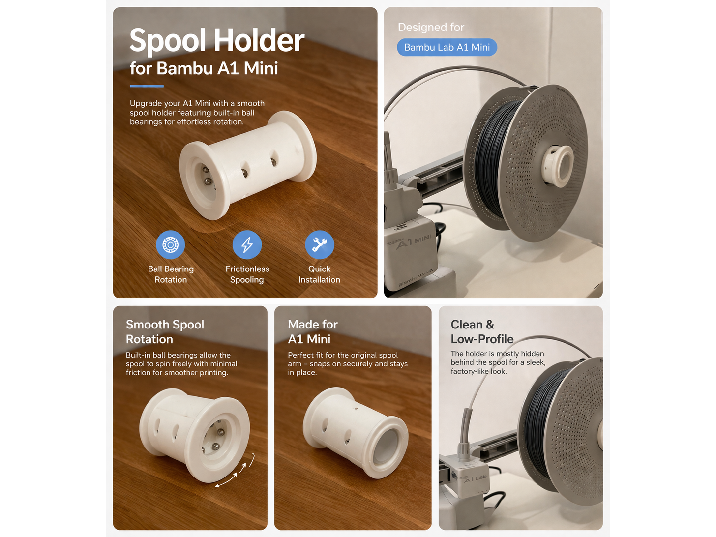 A1-mini bearing spool holder