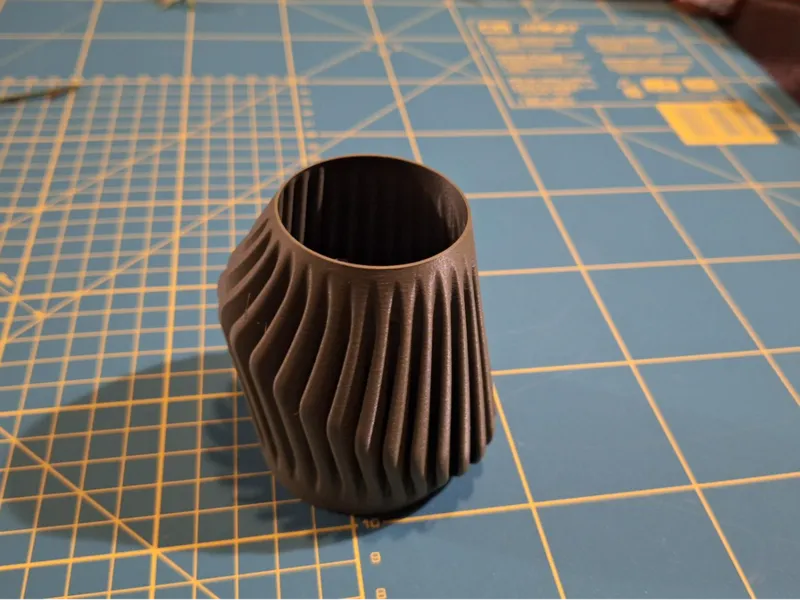 Twist vase printed in vase mode