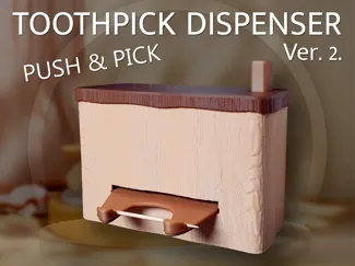 Toothpick Dispenser v2 – Push & Pick