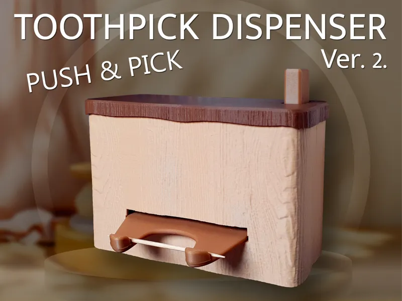Toothpick Dispenser v2 – Push & Pick
