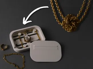 Tangle-Free Jewelry Box Holder Organiser Portable