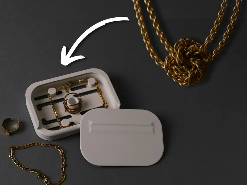 Tangle-Free Jewelry Box Holder Organiser Portable