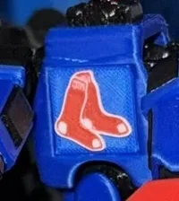 Red Sox Chest Logo Emblem Only - 0.2mm nozzle