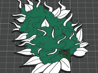 Flor Bud verde